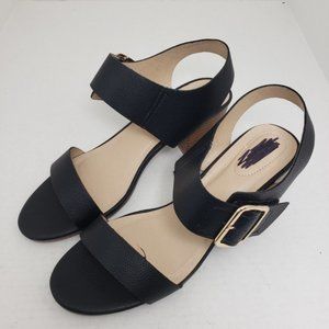Comfort Est 1946 Black Open Toe Sandals Sz 10M